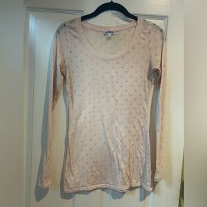 Express Women's Pink Long Sleeve Top